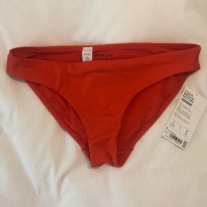 Athleta clean medium coverage bottom  - vermilion